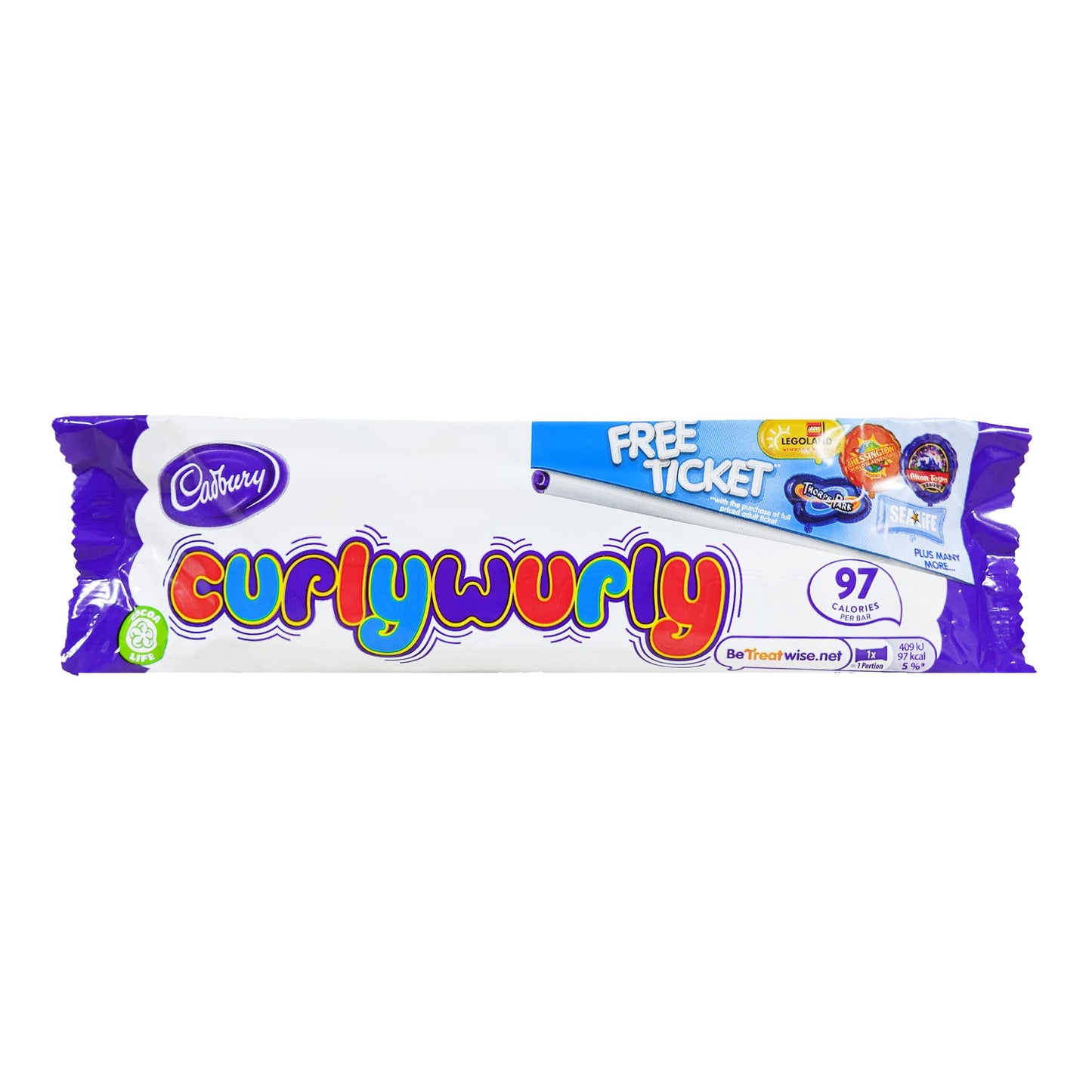 Cadbury Curly Wurly 4 Pack (4 x 21.5g) - Blighty's British Store