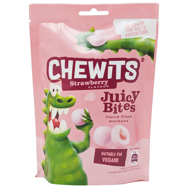 Chewits Strawberry Juicy Bites 115g - Blighty's British Store