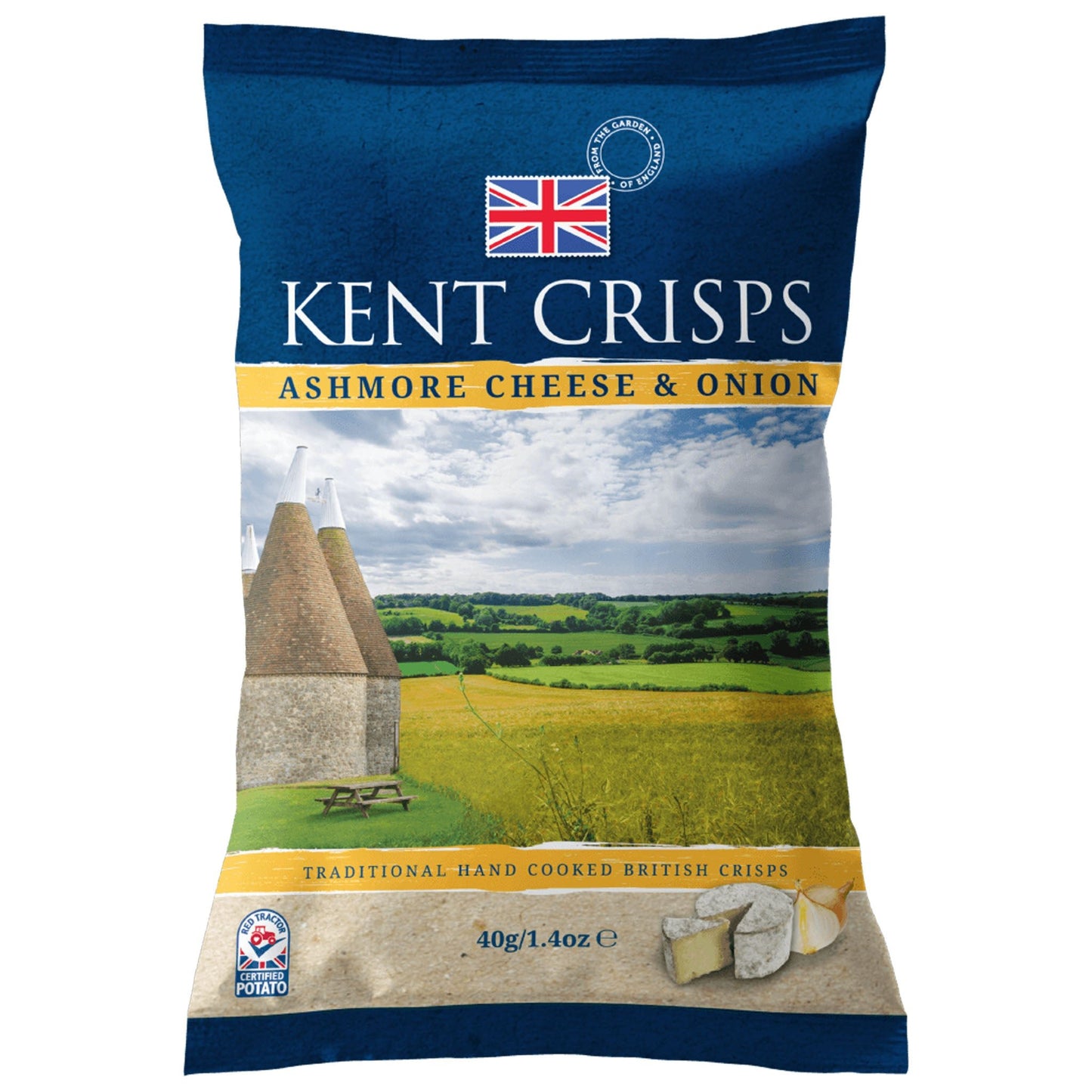 Kent Crisps Ashmore Cheese & Onion 40g - Blighty's British Store