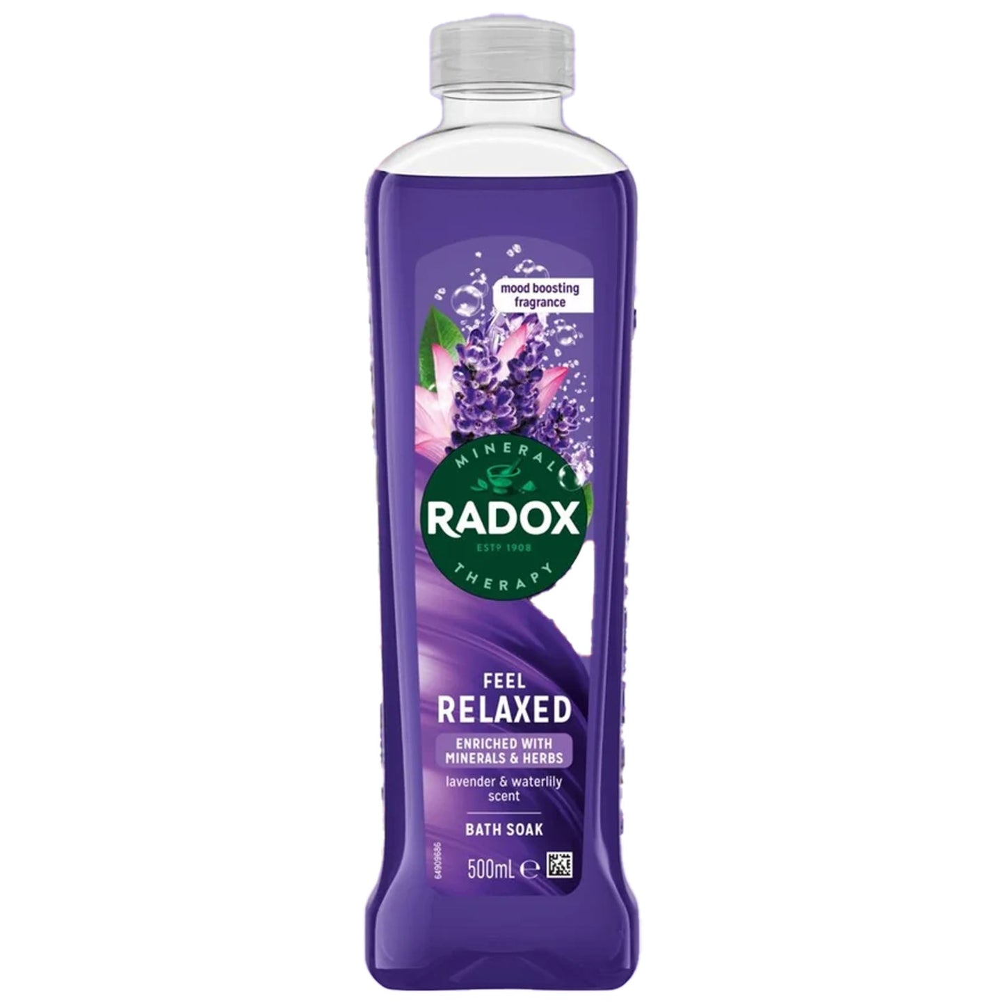 Radox Feel Relaxed Lavender & Waterlily Bath Soak 500ml - Blighty's British Store