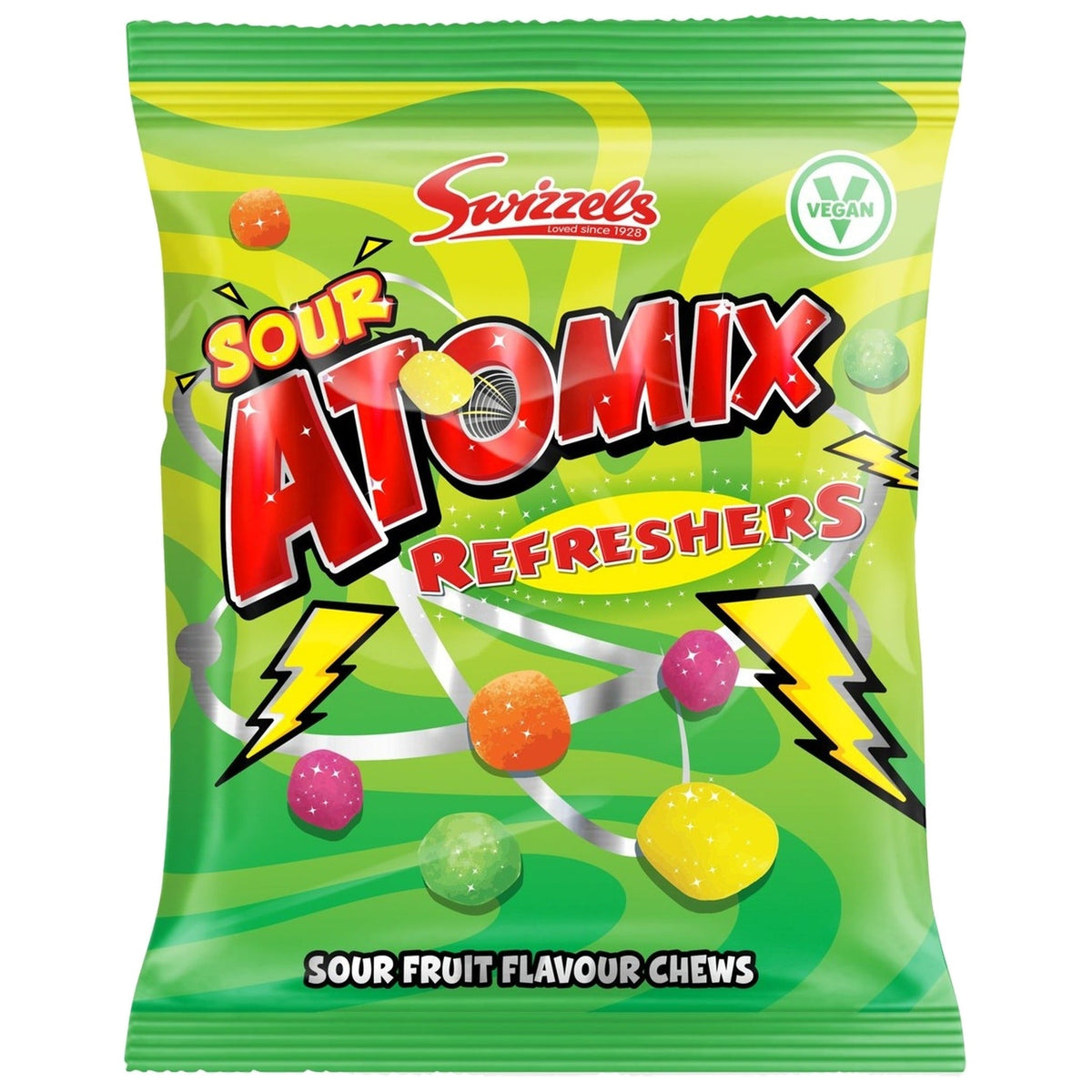 Swizzels Atomix Sour Refreshers 100g - Blighty's British Store