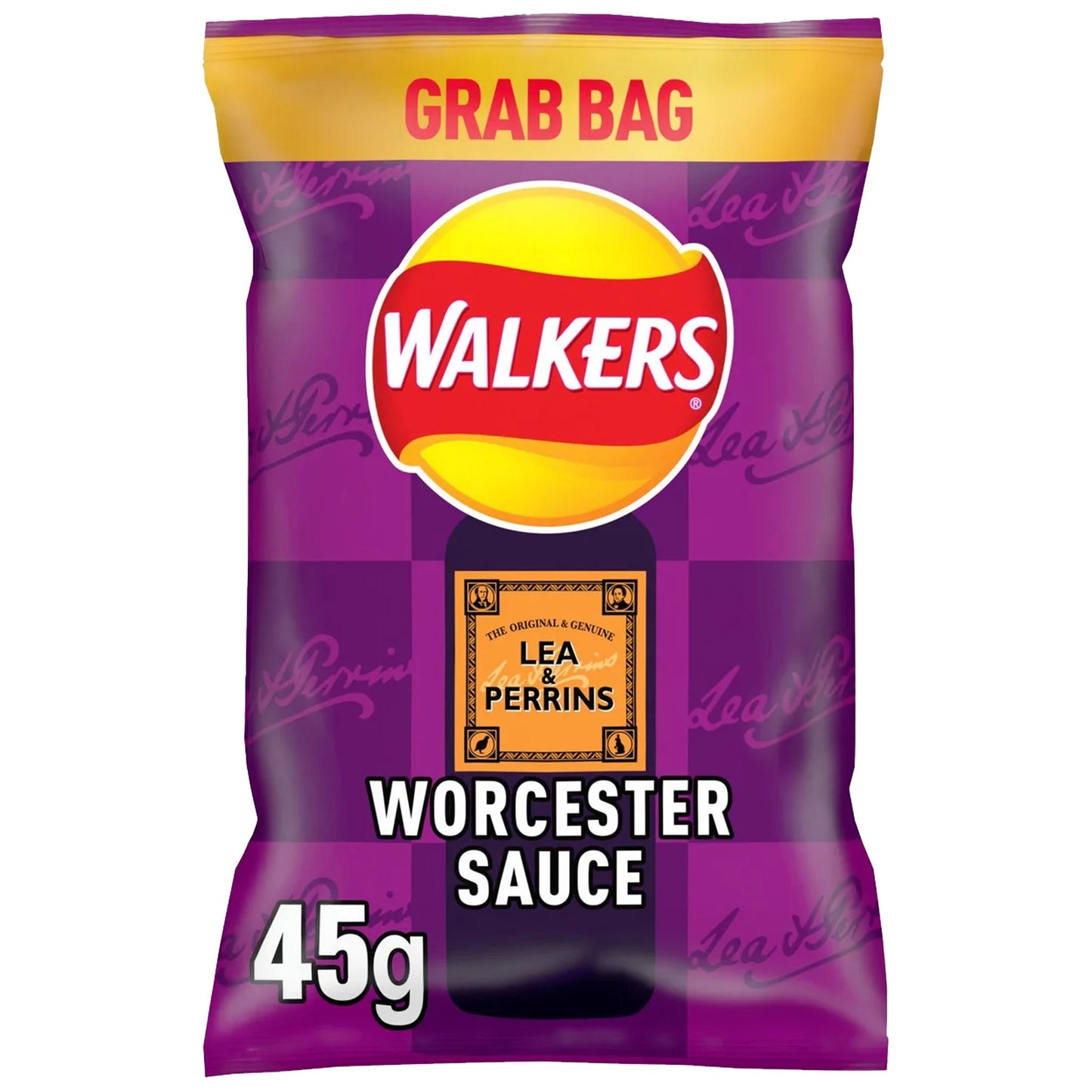 Walker's Lea & Perrins Worcester Sauce Crisps 45g - Blighty's British Store