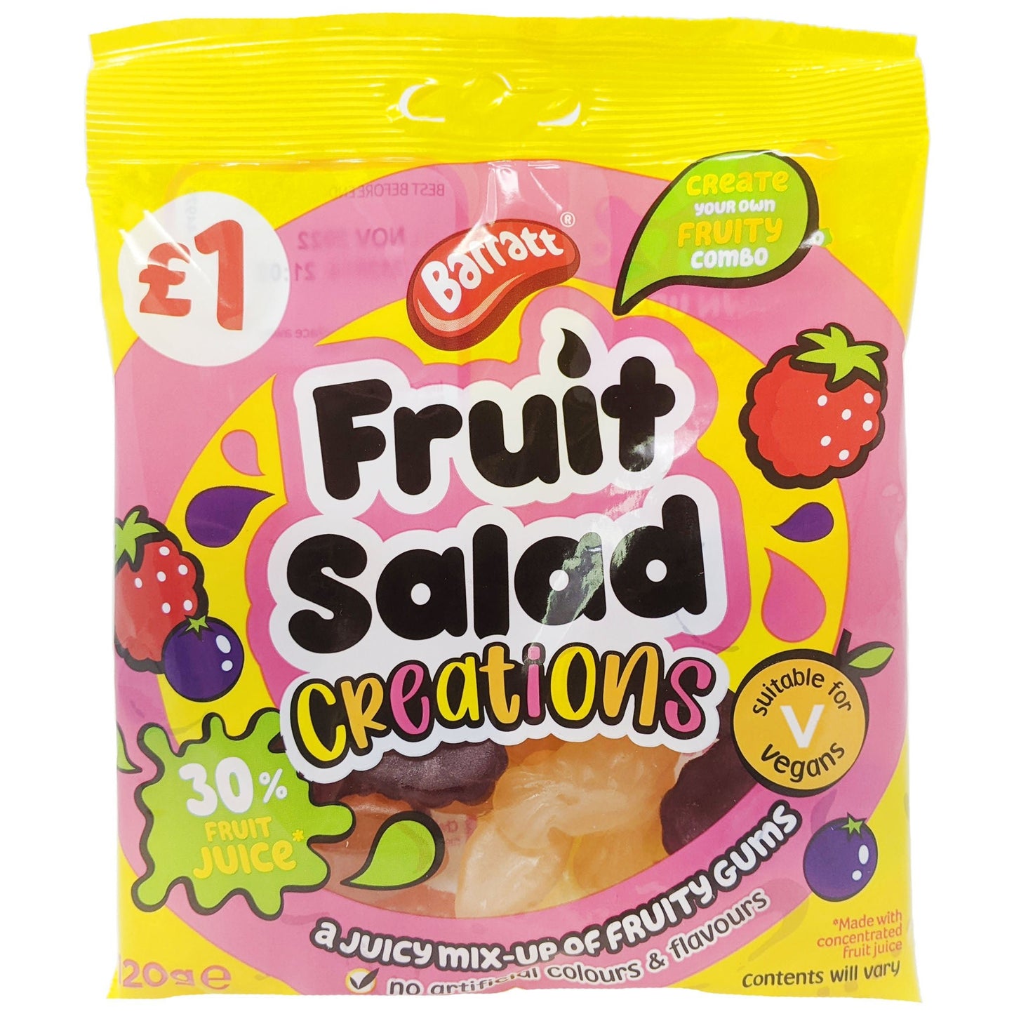 Barratt Fruit Salad Creations 120g - Blighty's British Store