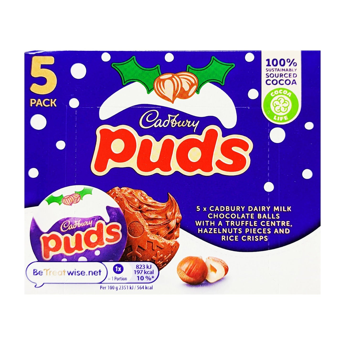 Cadbury Puds 5 Pack (5 x 35g) - Blighty's British Store