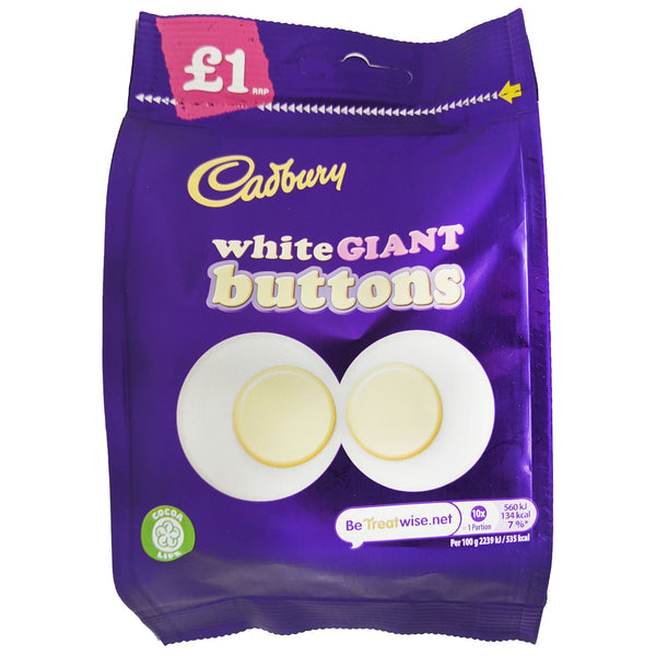 Cadbury White Giant Buttons 95g - Blighty's British Store