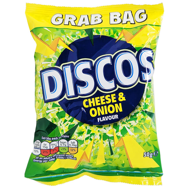 Discos Cheese & Onion Grab Bag 50g - Blighty's British Store
