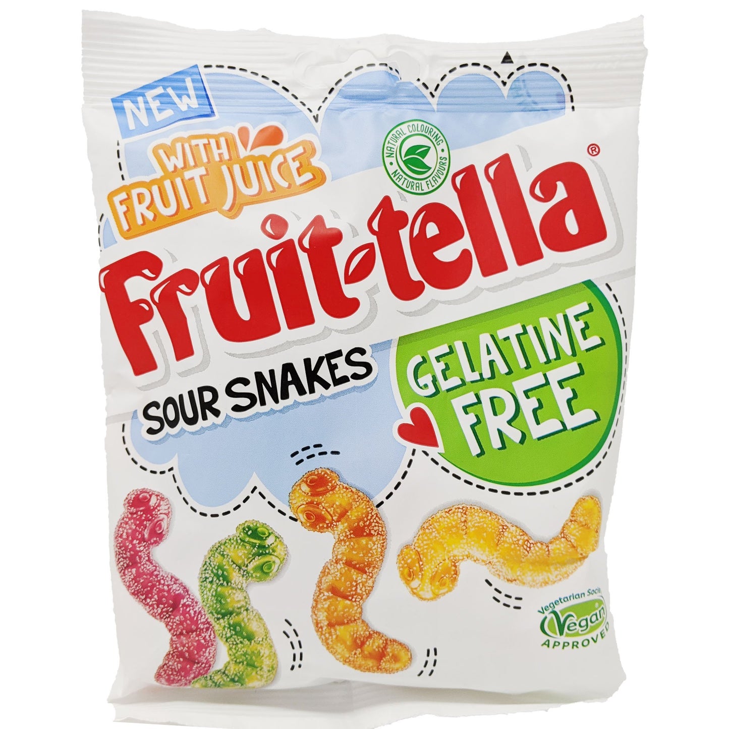 Fruit-Tella Sour Snakes 120g - Blighty's British Store
