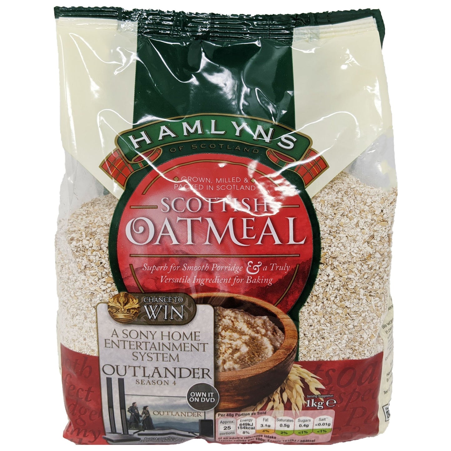 Hamlyns Scottish Oatmeal 1kg - Blighty's British Store