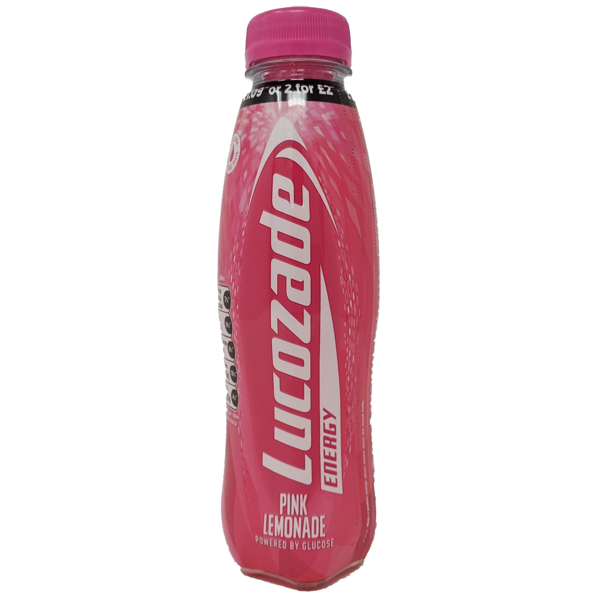 Lucozade Pink Lemonade 380ml Blighty's British Store Lucozade Pink Lemonade 380ml Blighty's British Store