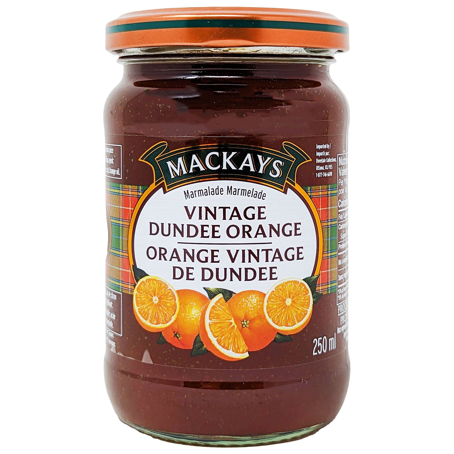 Mackays Vintage Dundee Orange Marmalade 250ml - Blighty's British Store