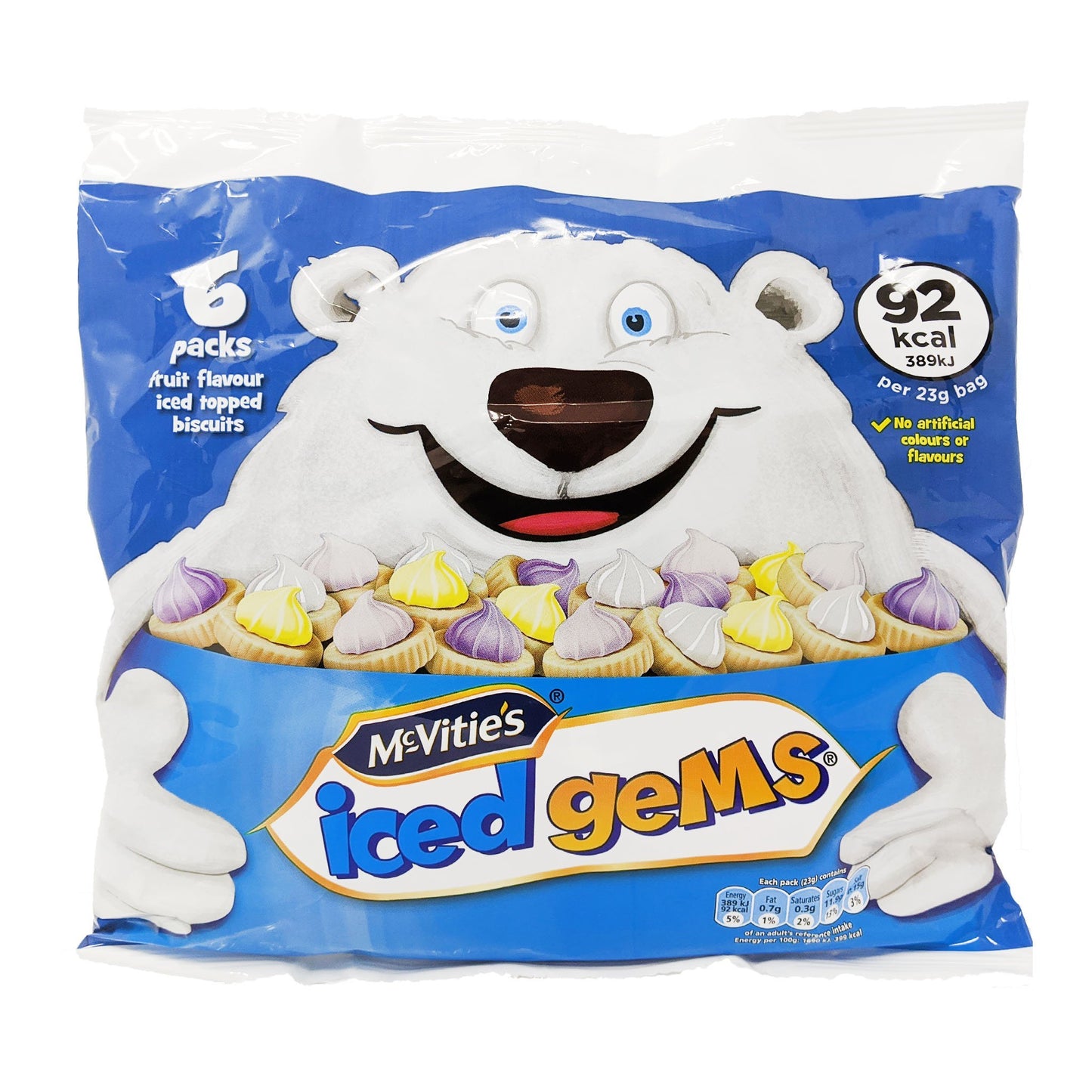 McVitie's Iced Gems 6 Pack (6 x 23g) - Blighty's British Store