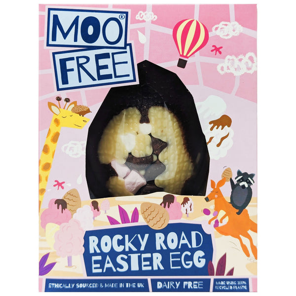 Moo Free Rocky Road Easter Egg 85g - Blighty's British Store