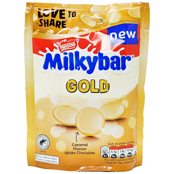 Nestle Milkybar Gold Caramel Buttons 86g - Blighty's British Store