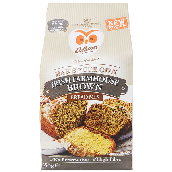 Odlums Irish Farmhouse Brown Bread Mix 450g - Blighty's British Store