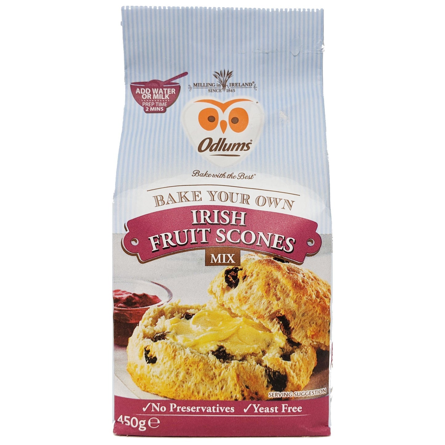 Odlums Irish Fruit Scones Mix 450g - Blighty's British Store
