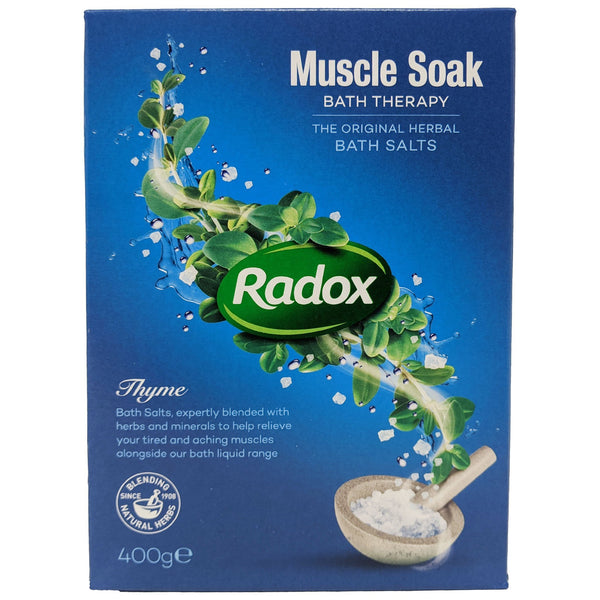 Radox Muscle Soak Bath Therapy Thyme 400g - Blighty's British Store