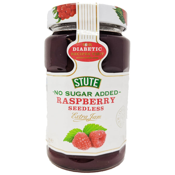 Stute No Sugar Added Raspberry Seedless Jam 430g - Blighty's British Store