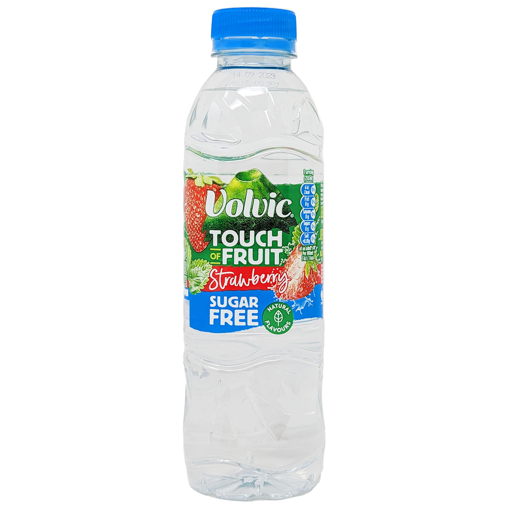 Volvic Touch of Fruit Strawberry Sugar Free Water 500ml - Blighty's British Store