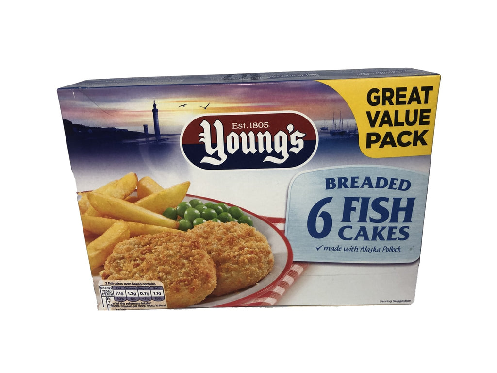 Young's 6 Breaded Fish Cakes - Blighty's British Store