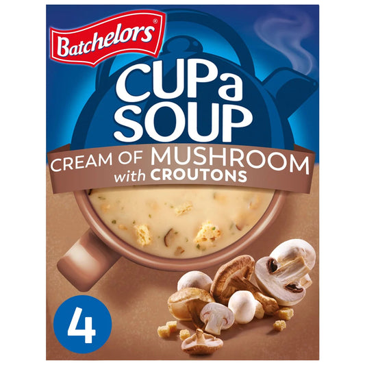 Batchelors Cup A Soup Cream of Mushroom with Croutons 99g - Blighty's British Store