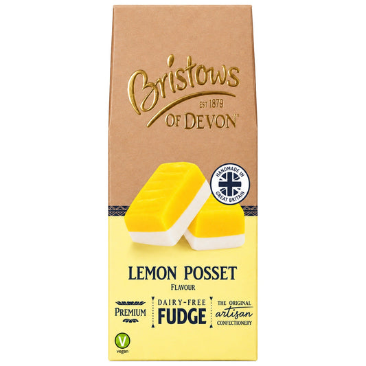 Bristows Dairy Free Lemon Posset Fudge 100g - Blighty's British Store