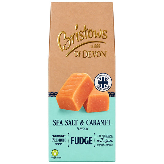 Bristows Sea Salt & Caramel Fudge 100g - Blighty's British Store