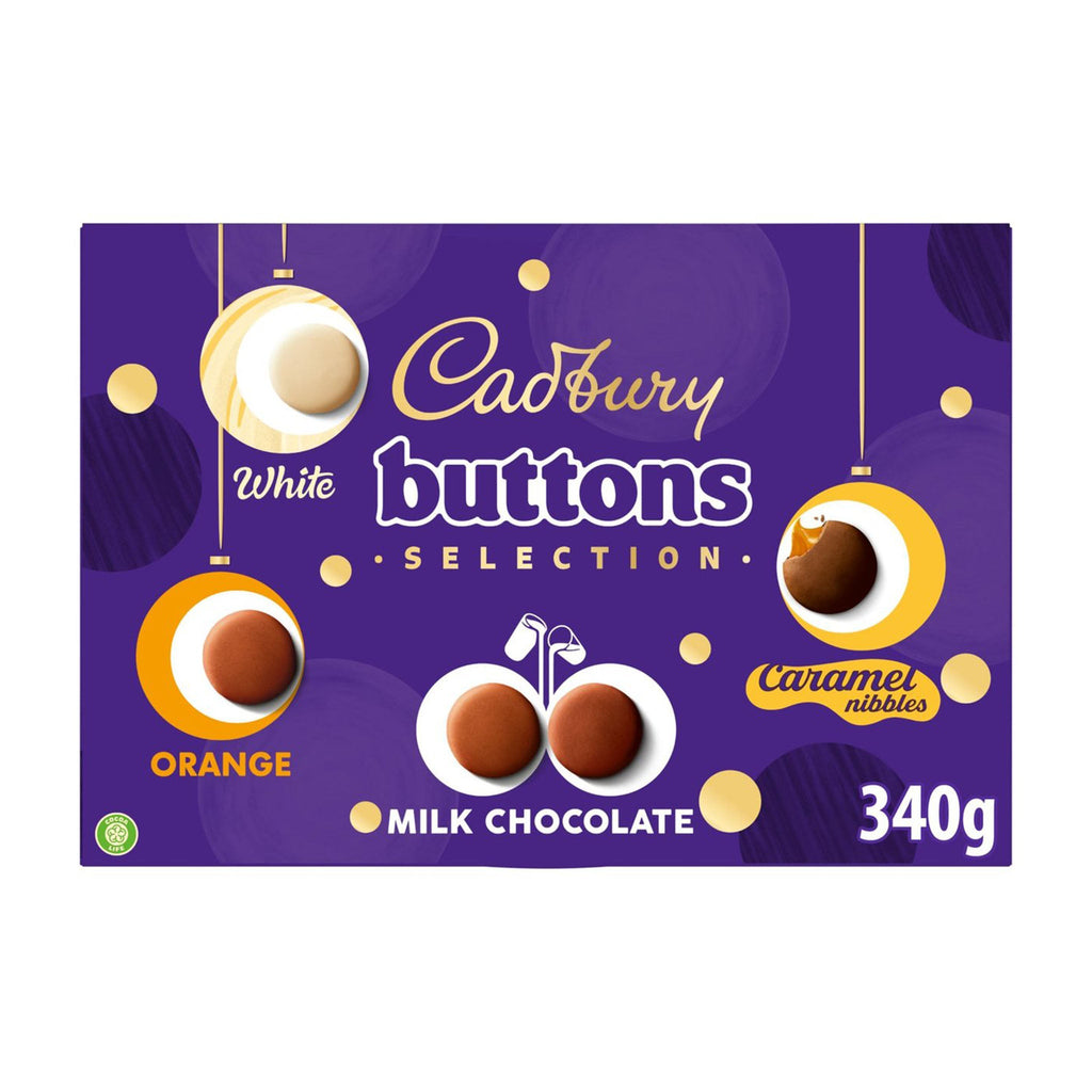 Cadbury Buttons Selection Box 340g - Blighty's British Store