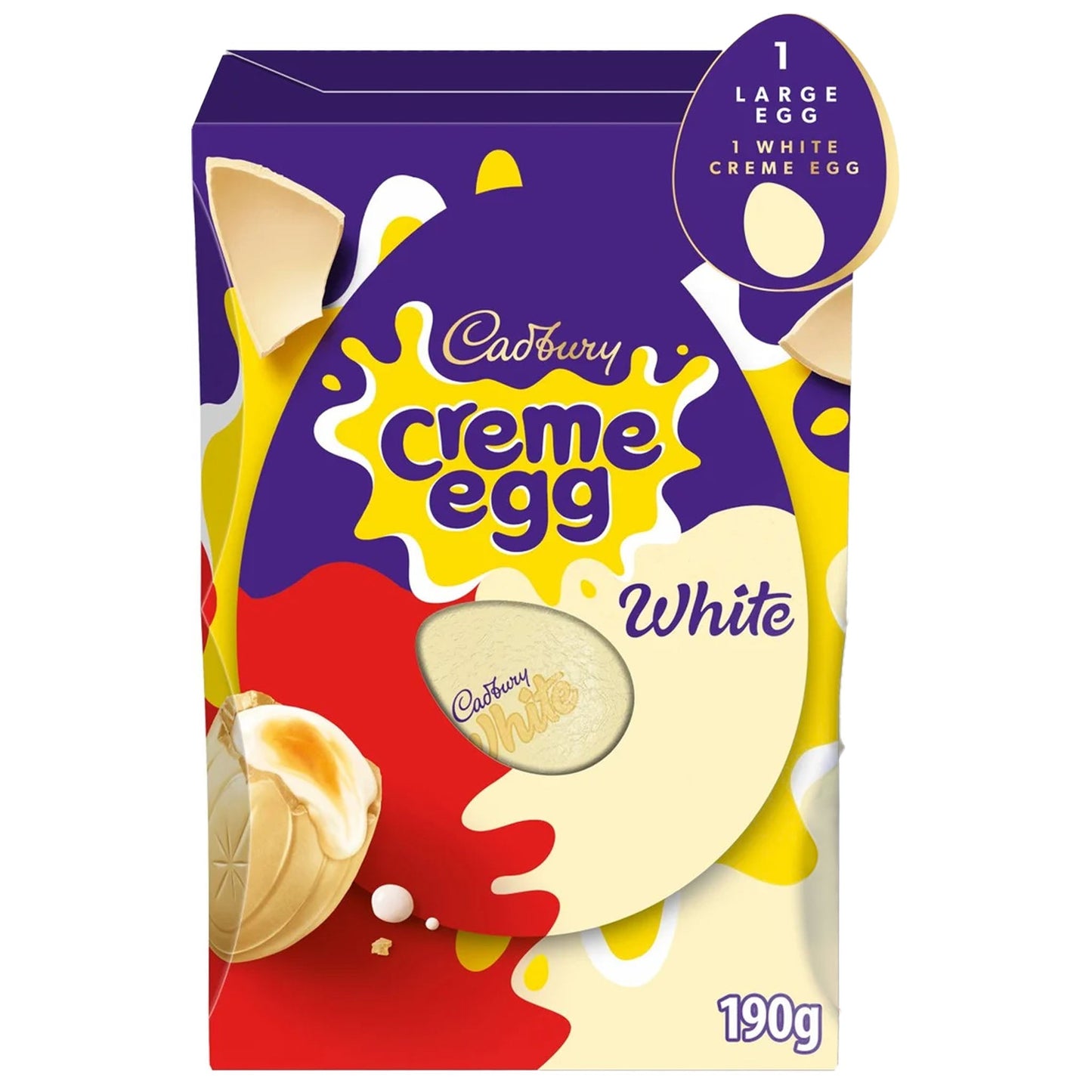 Cadbury Creme Egg White Easter Egg 190g - Blighty's British Store