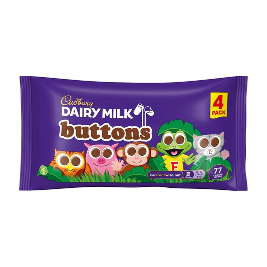 Cadbury Dairy Milk Buttons 4 Pack (4 x 14g) - Blighty's British Store