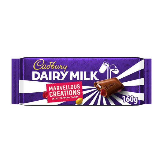 Cadbury Dairy Milk Marvellous Creations Jelly Popping Candy 160g - Blighty's British Store