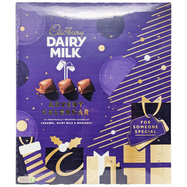 Cadbury Dairy Milk Mixed Chunk Advent Calendar 258g - Blighty's British Store