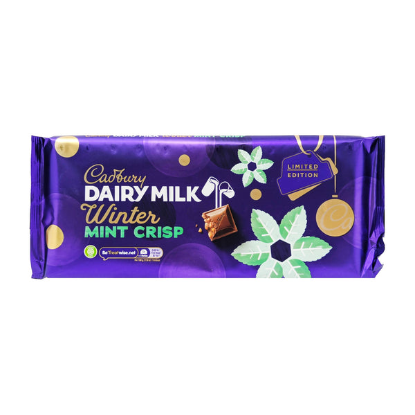 Cadbury Dairy Milk Winter Mint Crisp 360g - Blighty's British Store