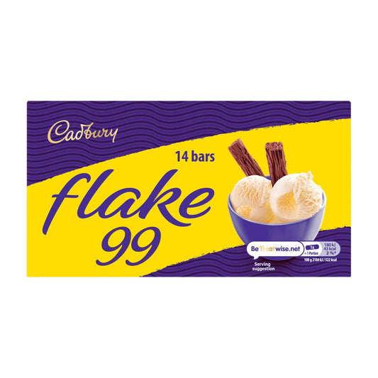 Cadbury Flake 99 Chocolate Mini Bars 14 Pack 114g - Blighty's British Store