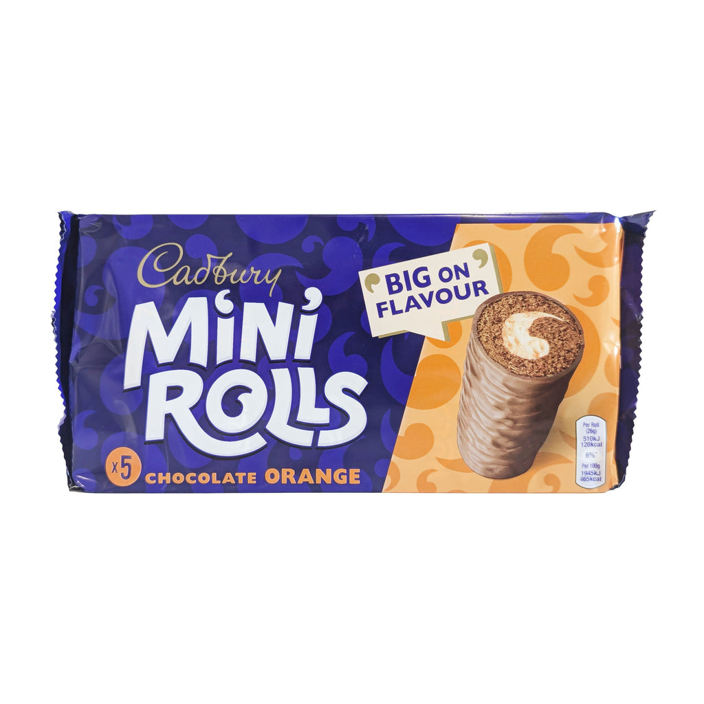 Cadbury Mini Rolls Orange 5 Pack (5 x 27g) - Blighty's British Store