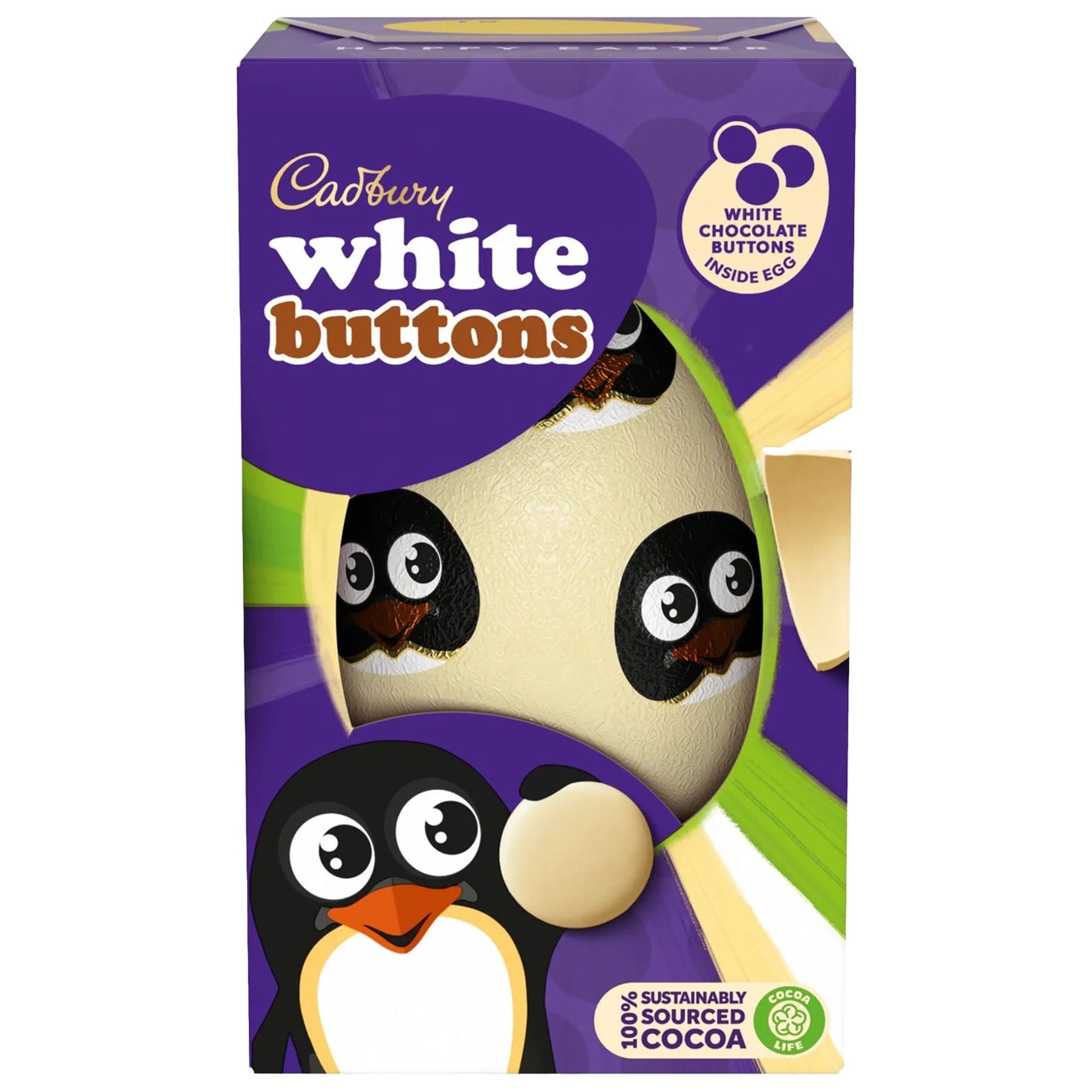 Cadbury White Buttons Easter Egg 91g - Blighty's British Store