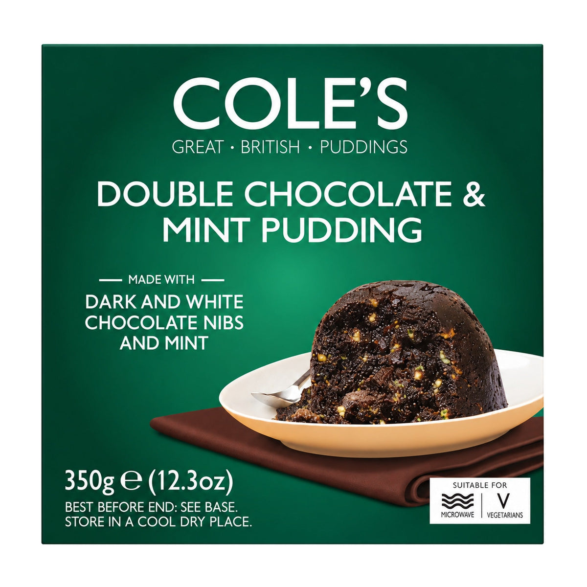 Cole's Double Chocolate & Mint Pudding 350g - Blighty's British Store