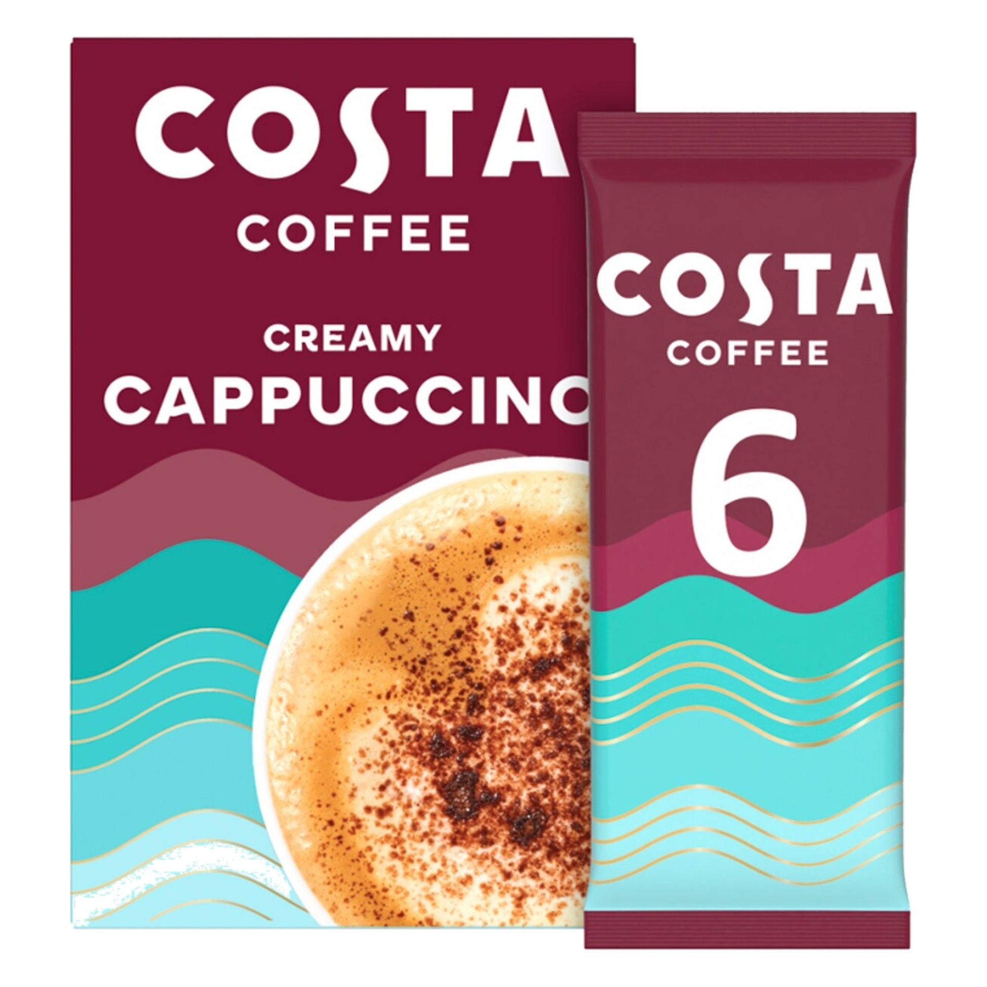 Costa Coffee Creamy Cappuccino Sachets 6 x 17g - Blighty's British Store