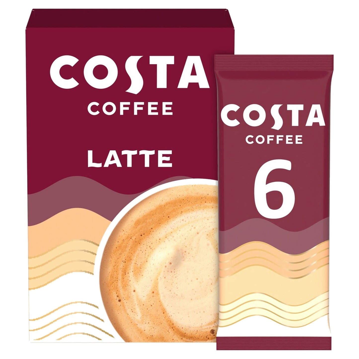 Costa Coffee Latte Sachets 6 x 17g - Blighty's British Store