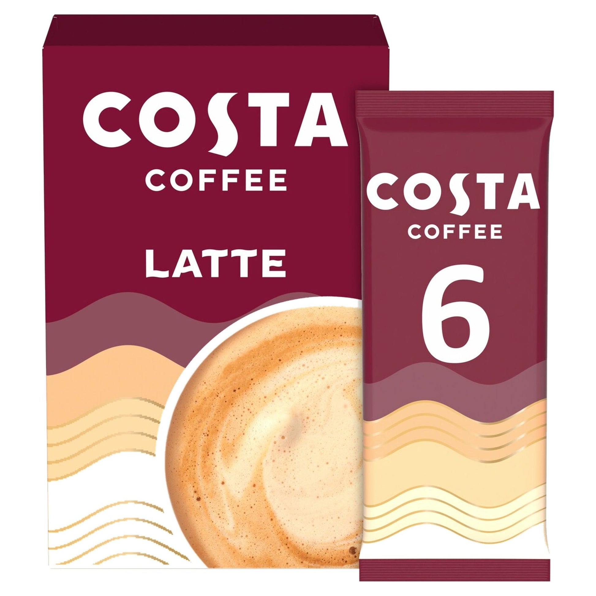 Costa Coffee Latte Sachets 6 x 17g - Blighty's British Store