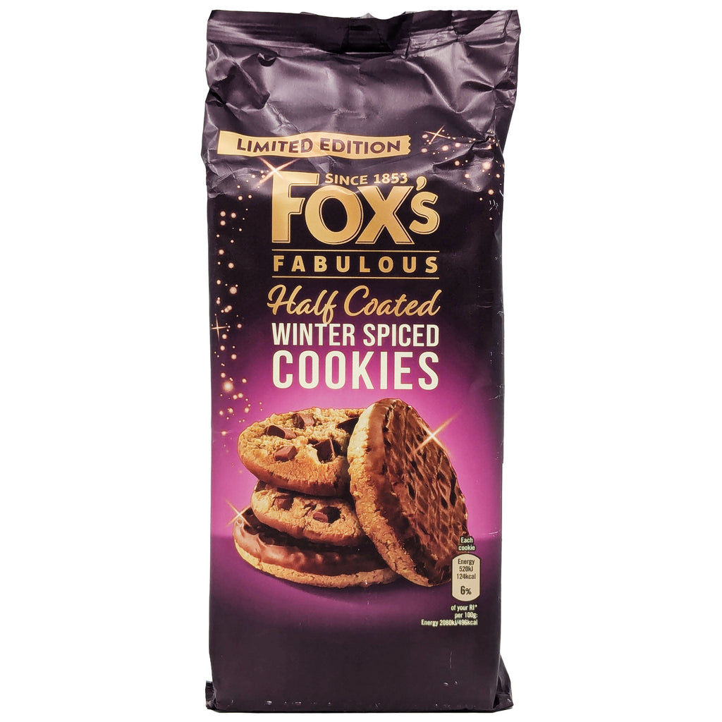 Fox's Fabulous Half Coated Winter Spiced Cookies 175g - Blighty's British Store