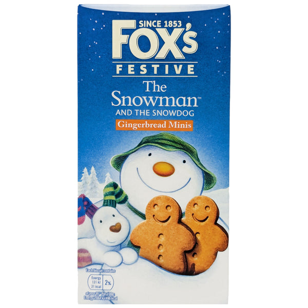 Fox's The Snowman & The Snowdog Gingerbread Minis 100g - Blighty's British Store