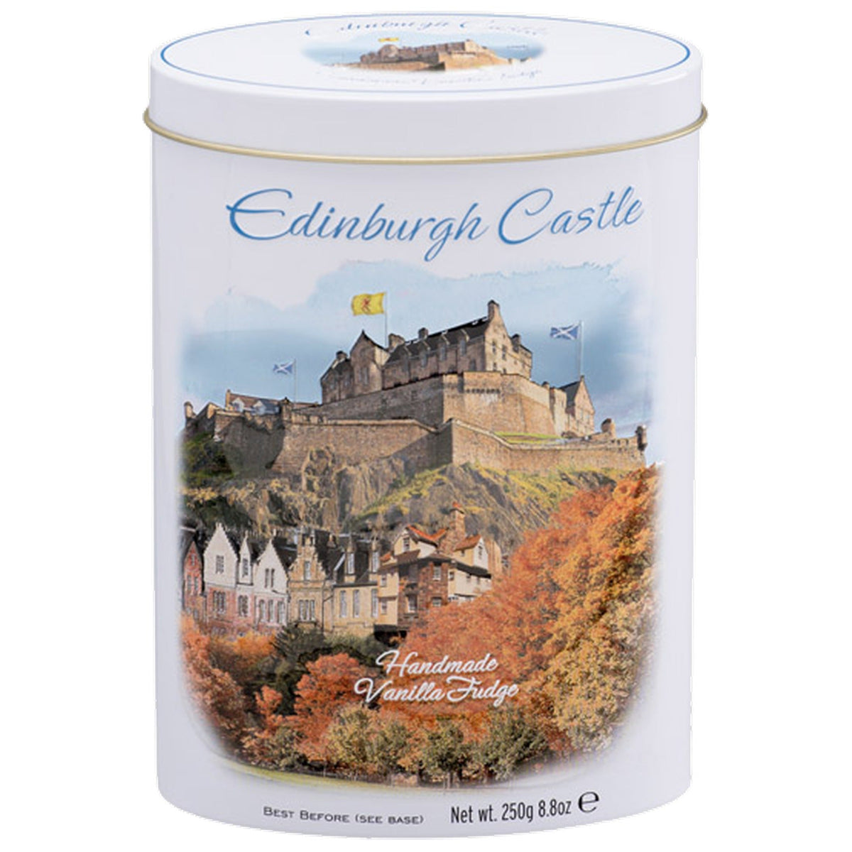 Gardiners Edinburgh Castle Vanilla Fudge Tin 250g - Blighty's British Store