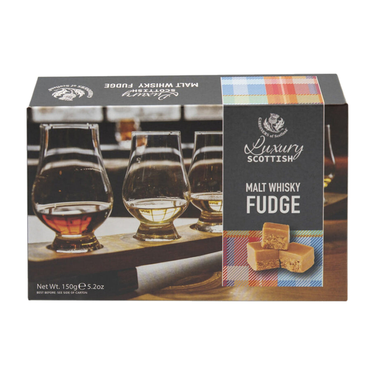 Gardiners Malt Whisky Fudge Carton 150g - Blighty's British Store