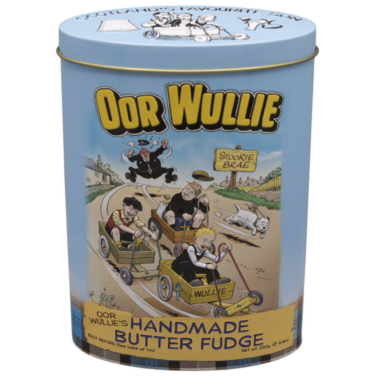 Gardiners Oor Wullie Vanilla Fudge Tin 250g - Blighty's British Store