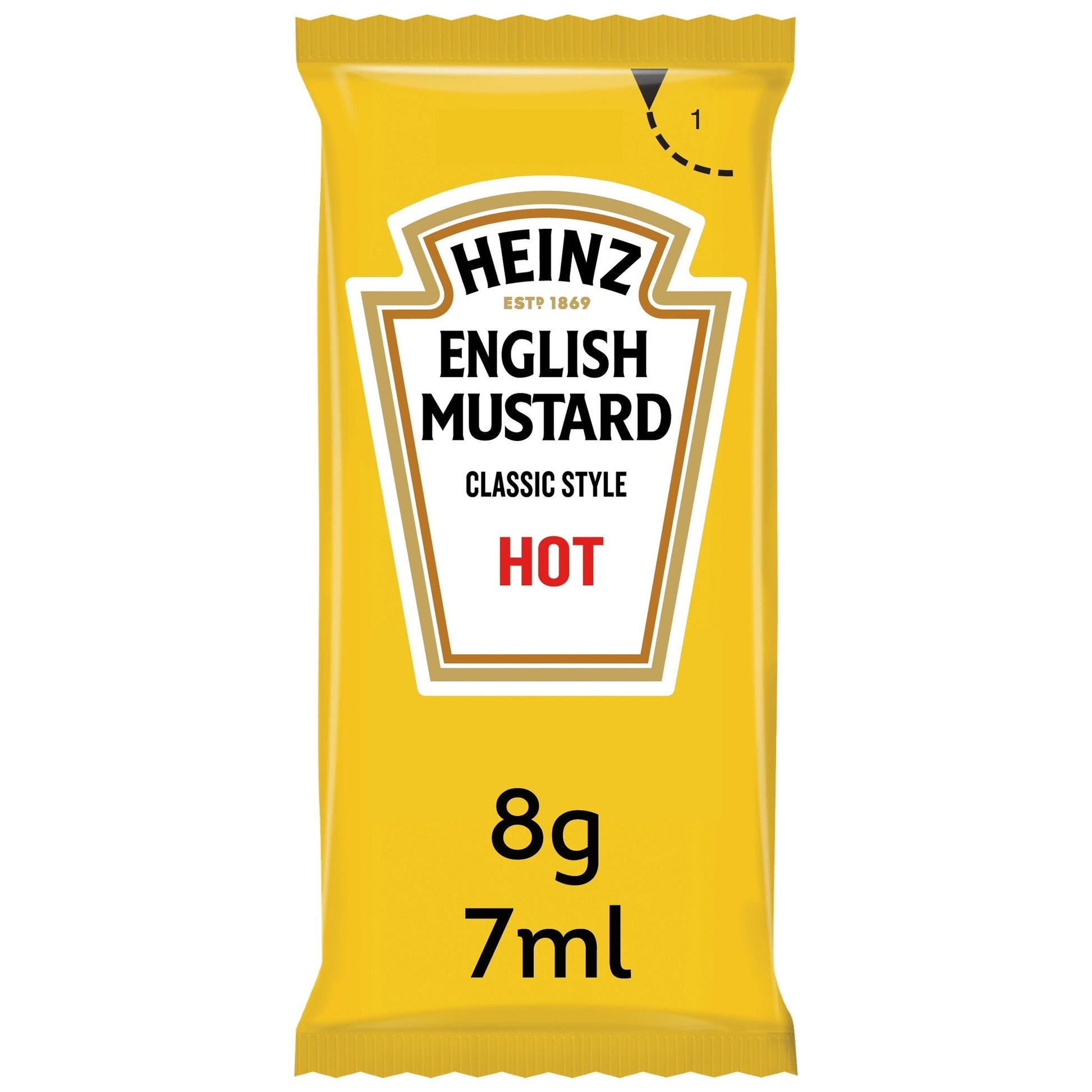 Heinz English Mustard Sachets 20 Pack (20 x 7ml) - Blighty's British Store