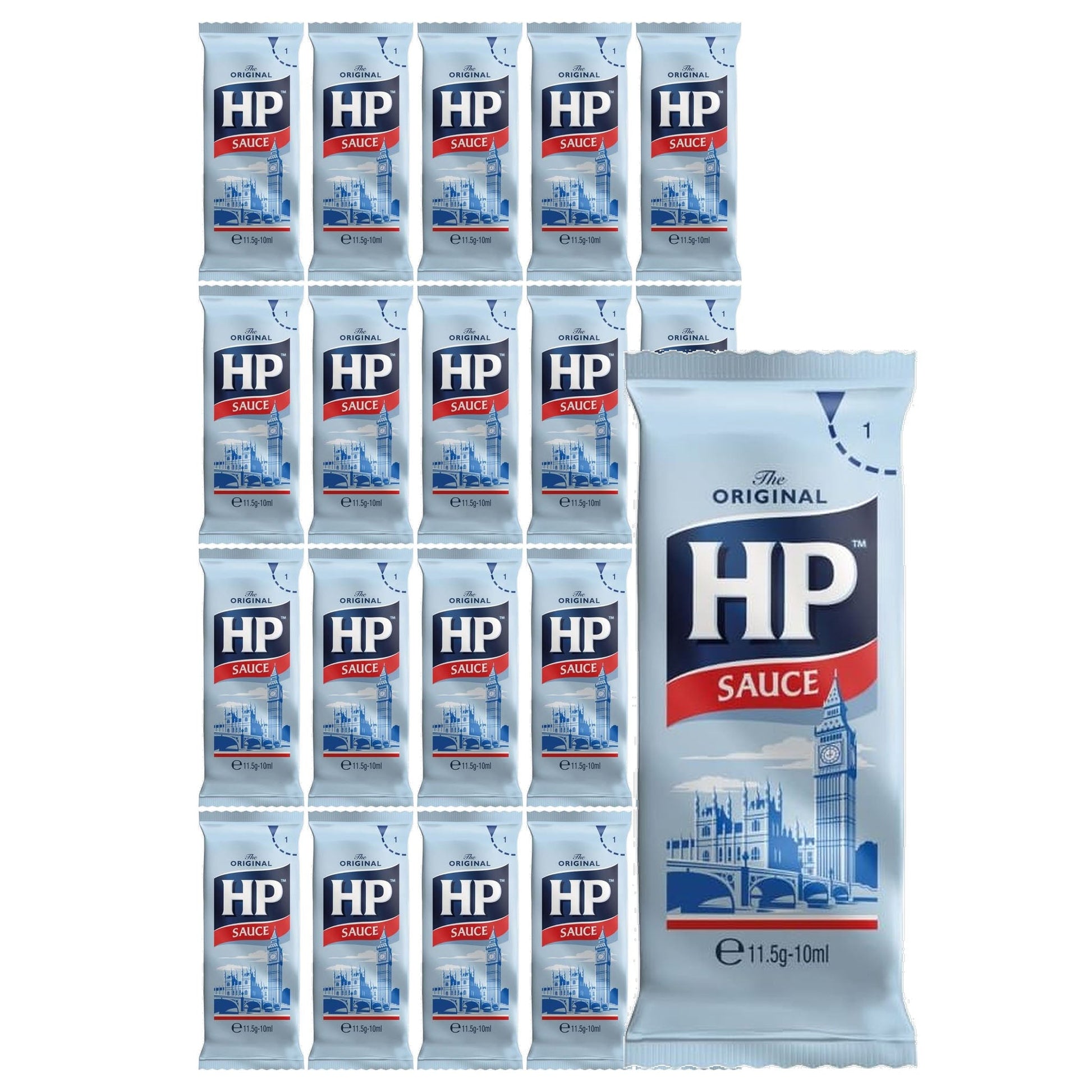 HP Brown Sauce Sachets 20 Pack (20 x 10ml) - Blighty's British Store