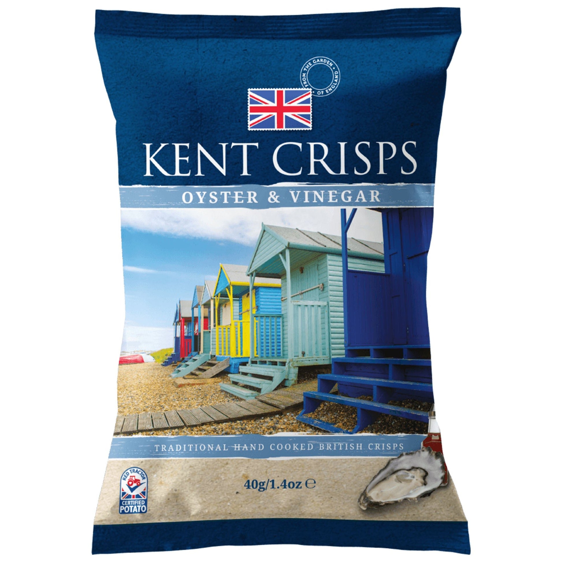 Kent Crisps Oyster & Vinegar 40g - Blighty's British Store