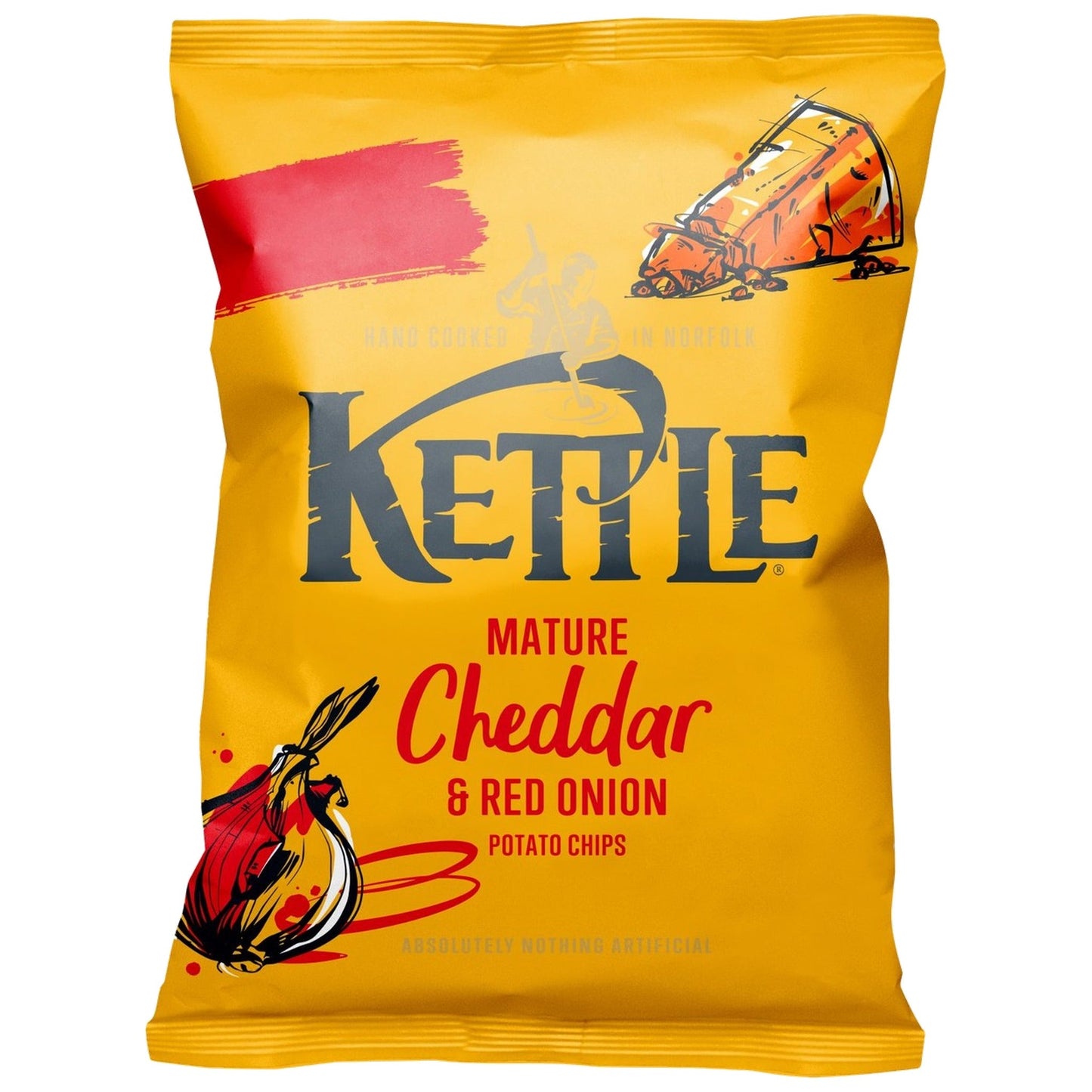 Kettle Crisps Mature Cheddar & Red Onion 130g - Blighty's British Store