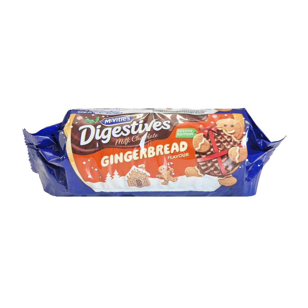 McVitie's Digestives Milk Chocolate Gingerbread Flavour 266g - Blighty's British Store