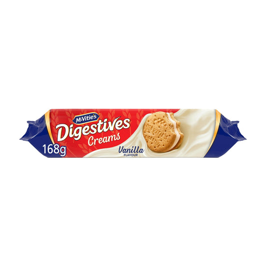 McVitie's Digestives Vanilla Creams 168g - Blighty's British Store